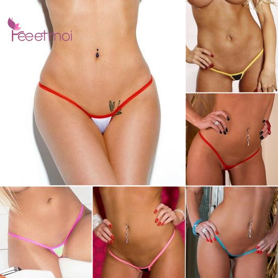 Dámske tangá G-string Kontrastná farba Tenký farebný blok Good Touch Patchwork