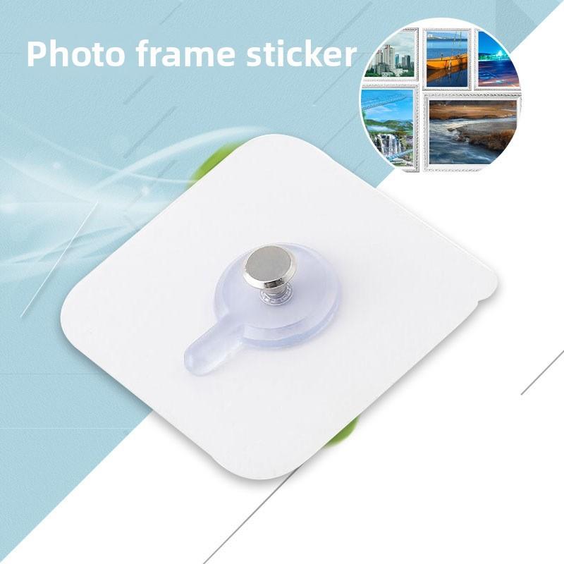 

Wall Iron Pvc Hook With Heavy Duty Adhesive For Photo Frames And Tools Shelves Frame Sticker