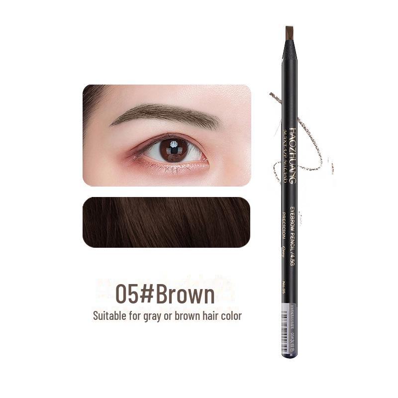 Waterproof White Eyebrow Pencil with Embroidery Positioning, Frame Setting, Non-Fading, and Smudge-Free White Eyeliner.