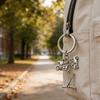 Golf Equipment Shaped Keychain with Golf Racket and Ball Sports Themed Keyring Accessory For Daily Essential