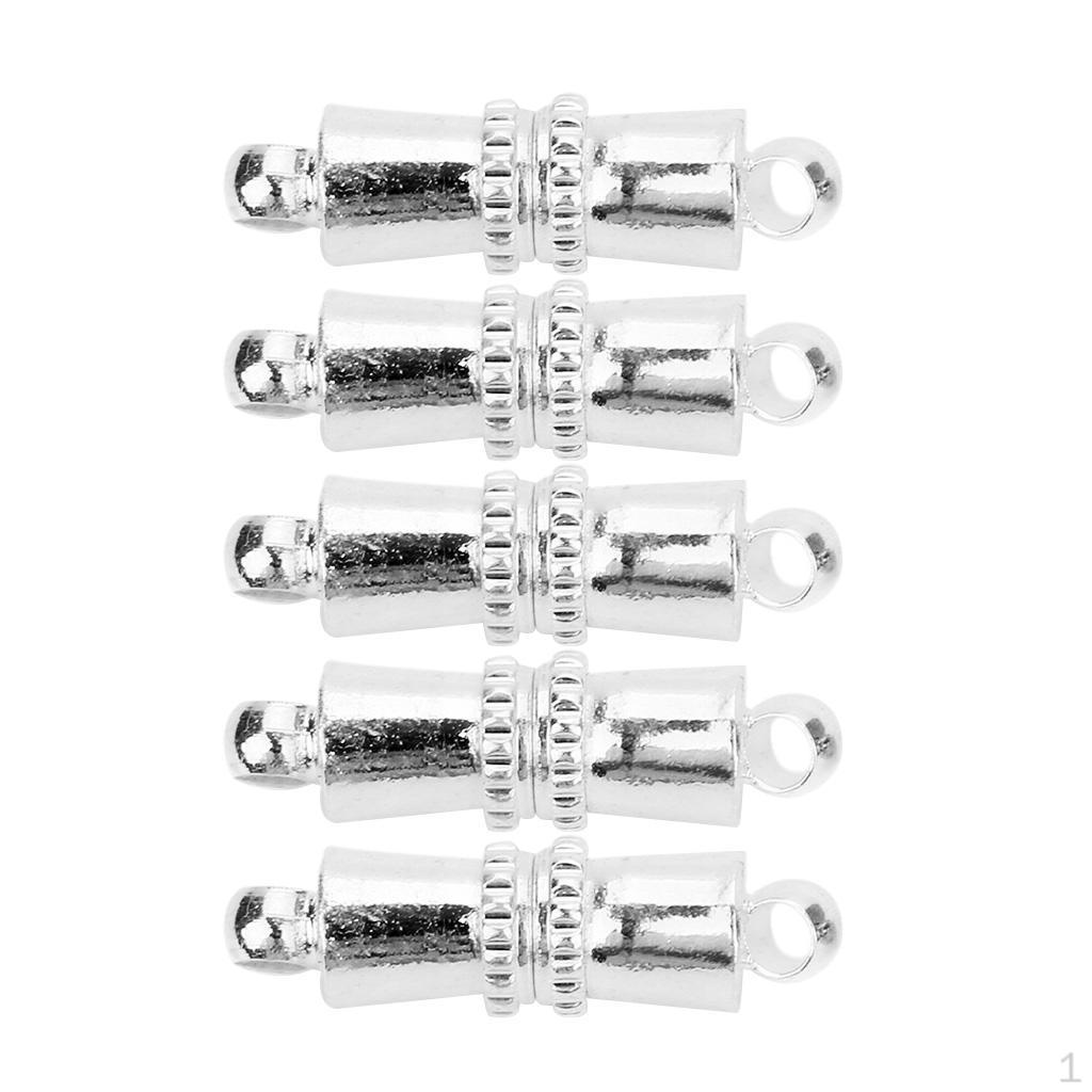5 Piece Vintage Brass Magnetic Clasps Hooks Connector Jewelry Making Findings for DIY Necklace