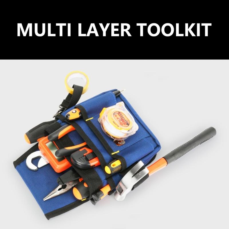 Tool Belt Pockets Tool Belts for Men Adjustable Tool Pouch Belt for Electrician Carpenter Work Apron Utility Belt