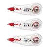 Tombow Correction Tape 5mm MONO CC (Mini Size - High Adhesion Tape) Disposable Type 6m 3-Pack KCB-326 (CTCC5×3)