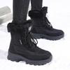 Women's Fashionable Winter High-Top Non-Slip Velvet-Lined Snow Boots