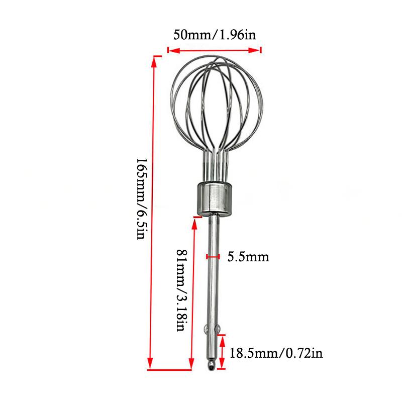 Portable Electric Whisk Replacement Head Kitchen Baking Mixing Tools Lantern-Shaped Handheld Egg Beaters