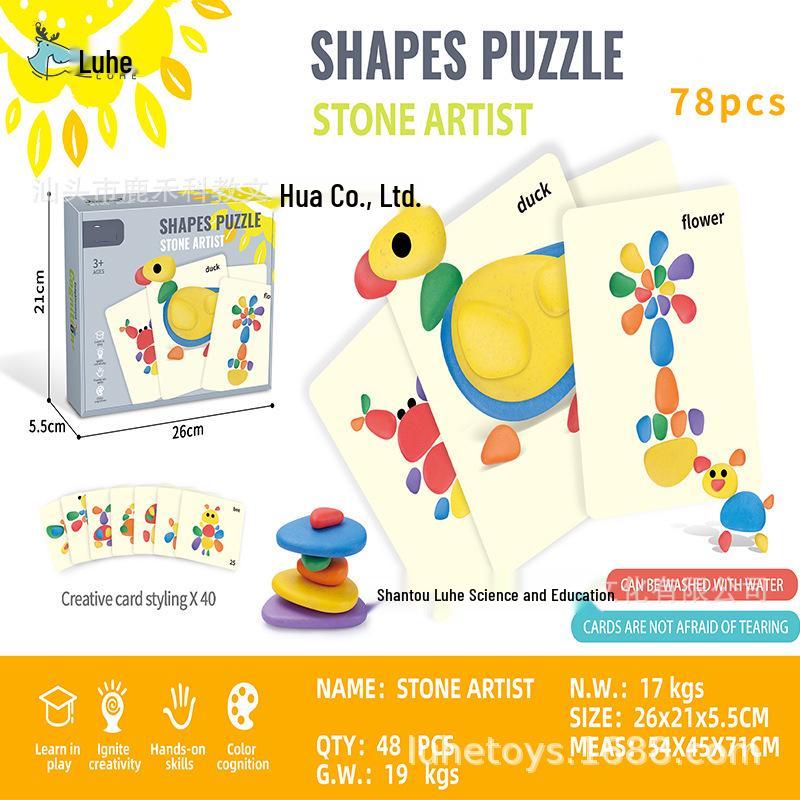 Rainbow Pebbles Stacking Game: Educational Tool & Interactive Logical Thinking Toy for Children