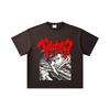 260 GSM Double Yarn 32 Count 100% Cotton Berserk V13 Print Unisex Heavy Cotton T Shirt… More