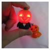 Iluminación LED Halloween Calabaza Colgante Figura Juguetes Con Sonido Llavero
