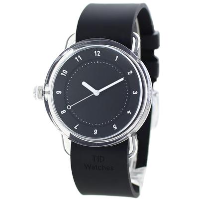 Unisex Clear Black Silicone Portable Watch Case Included TID Watch [Tid Watches] Men's Women's 30610361-dcase [Item]