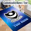Custom Text Printed Rug Portsmouth FC Non Slip Floor Carpet For Home Room Decor