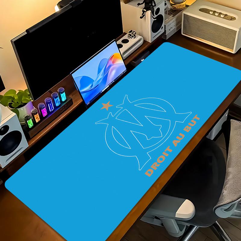 Olympique de Marseille Print Cushion Non-slip Laptop Tablet Big Mousepad XXL Mat Mini PC Playmat With Lock edge