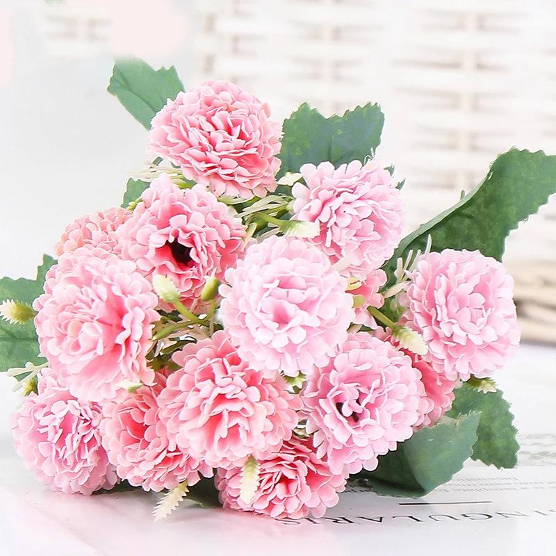 Artificial Peony Pink Purple Flowers Silk Flowers for Wedding Desk Room Party Bouquet Decor Fake Flower Arrangements Home Decor