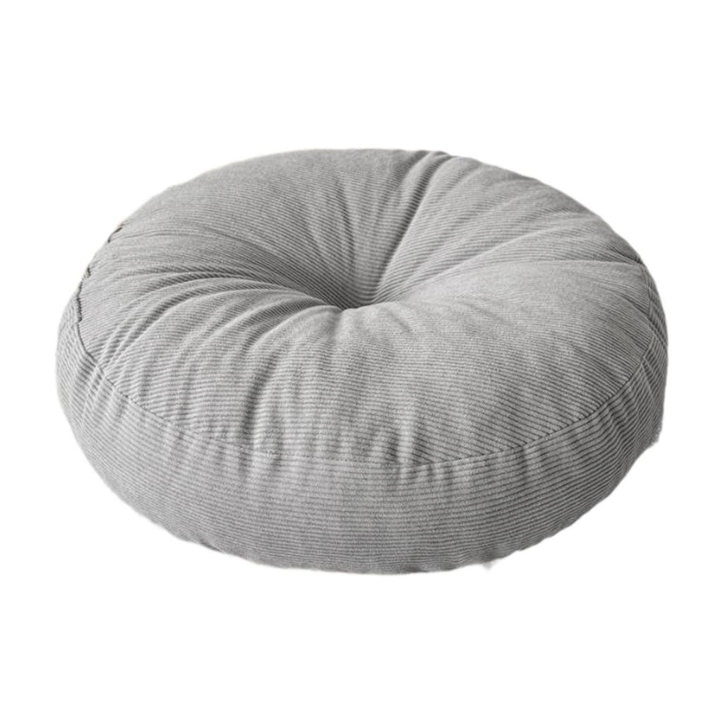 Premium Corduroy Round Floor Pillow Comfortable Plush Cushion Pad for Living Room Sofa Meditation Chair