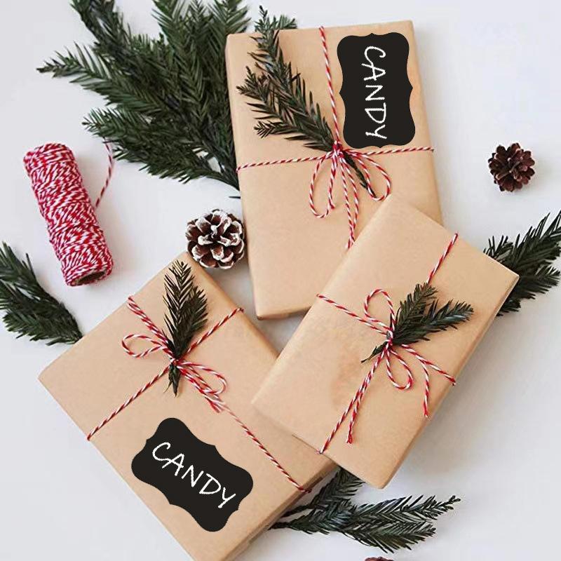 500Pcs/Roll 3 Styles Removable Blackboard Stickers Waterproof Chalkboard Labels 1.37*2.16In For Home & Kitchen