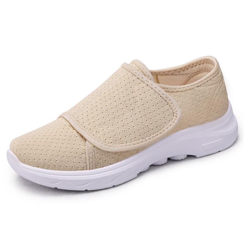 Shoes women's versatile summer new comfortable mother shoes Velcro lightweight casual shoes women's shoes soft sole not tired feet