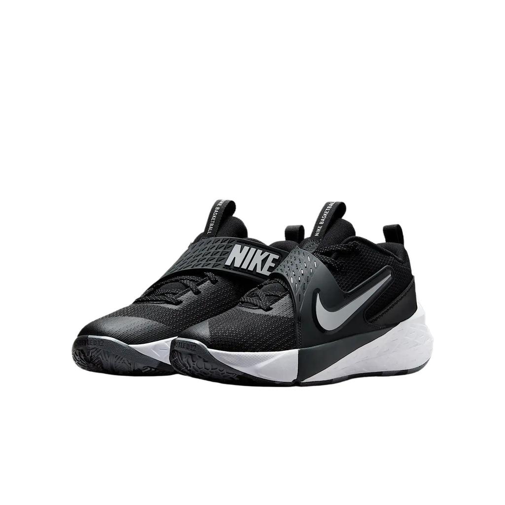 Nike Team Hustle D12 GS Black White Kids Sneakers Anthracite HF6279-002