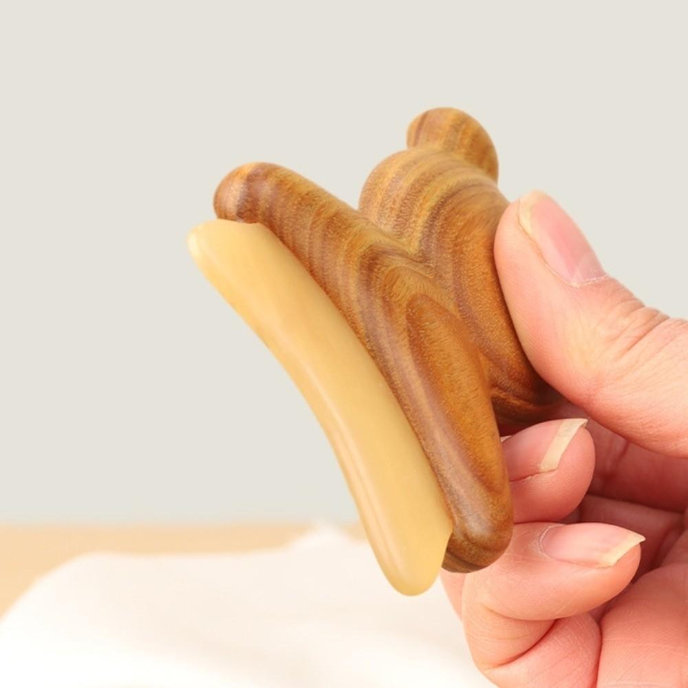 Schwellungen reduzieren Guasha Werkzeug Natürliches Material Grünes Sandelholz Massagegerät Nacken Körpermassage
