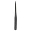 10pcs Anti Static Tweezer Plastic Material Glossy Lines Black Hearing Aid Tweezer for Electronics Laboratory Work