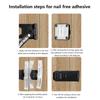 3-Digit Combination Lock Easy To Install Zinc Alloy Password Drawer Locks Mechanical Dial Cabinet Security Cam Lock Refrigerator