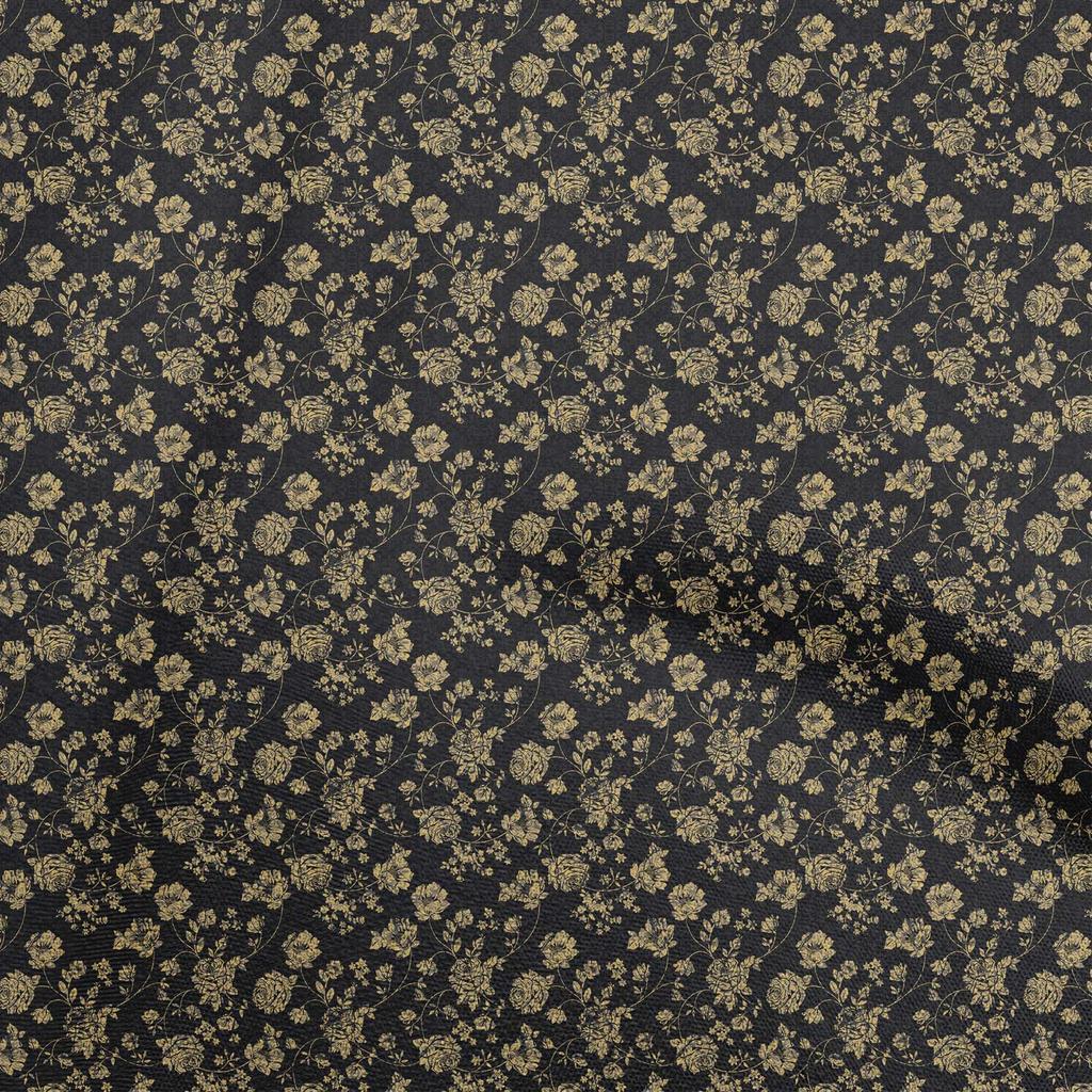 oneOone Cotton Flex Brown Fabric Batik Diy Clothing Quilting Fabric Print Fabric By Yard 40 Inch
