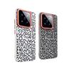 Bemalte Geometrische Graffiti Einfache Lederhülle für Xiaomi 13 Ultra Mi 14 Ultra Mi14 Pro Metall-Kamera-Öffnung Unabhängige Tastenabdeckung