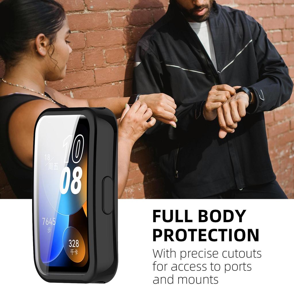 Watch Case for Huawei Band 10 9 8 Full Coverage Screen Protector TPU Soft Protective Bumper Huawei Band10/9/8 Cover Accessories