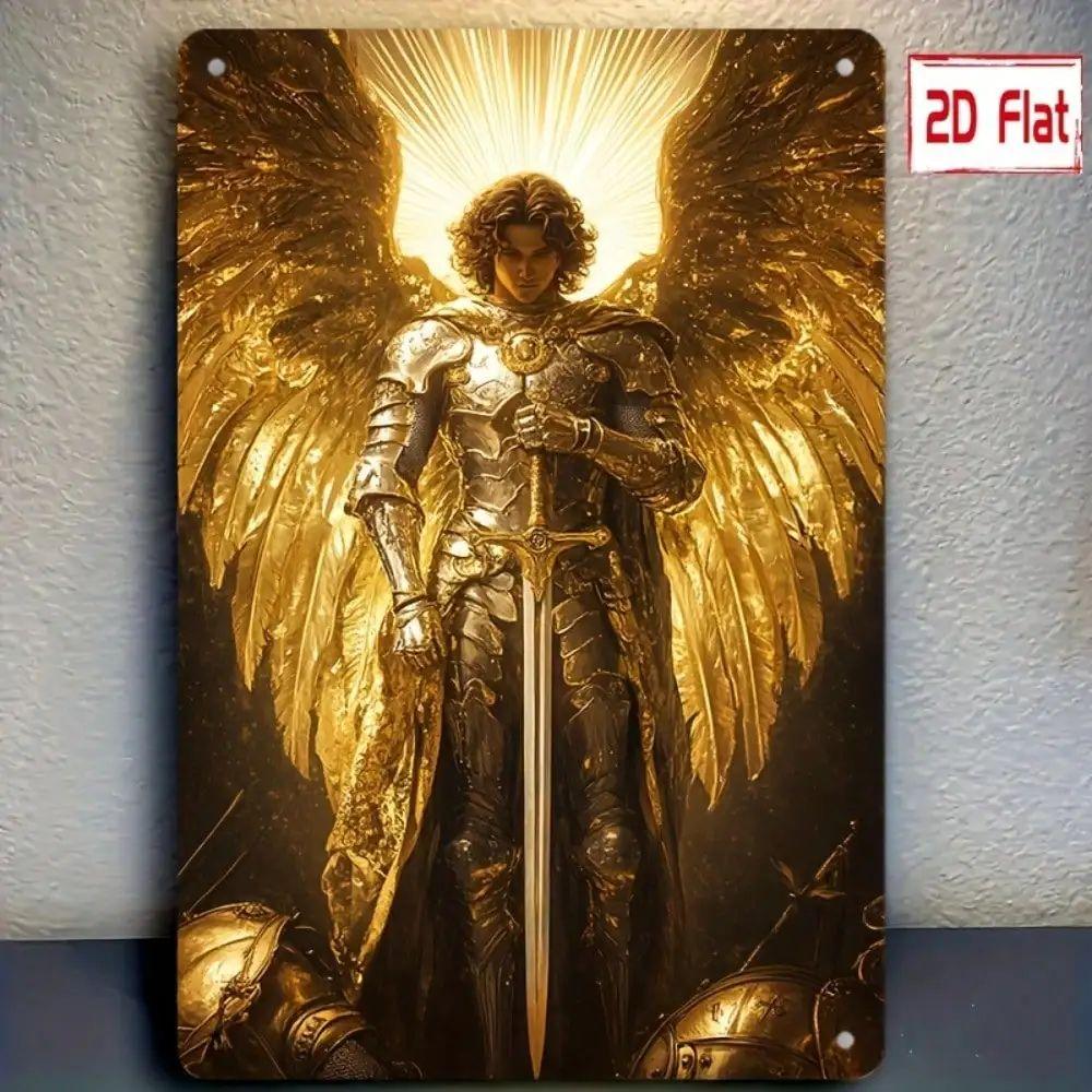 

Retro Metal Wall Art Panel Tin Sign Plaque Living Room Decor 20x30 cm