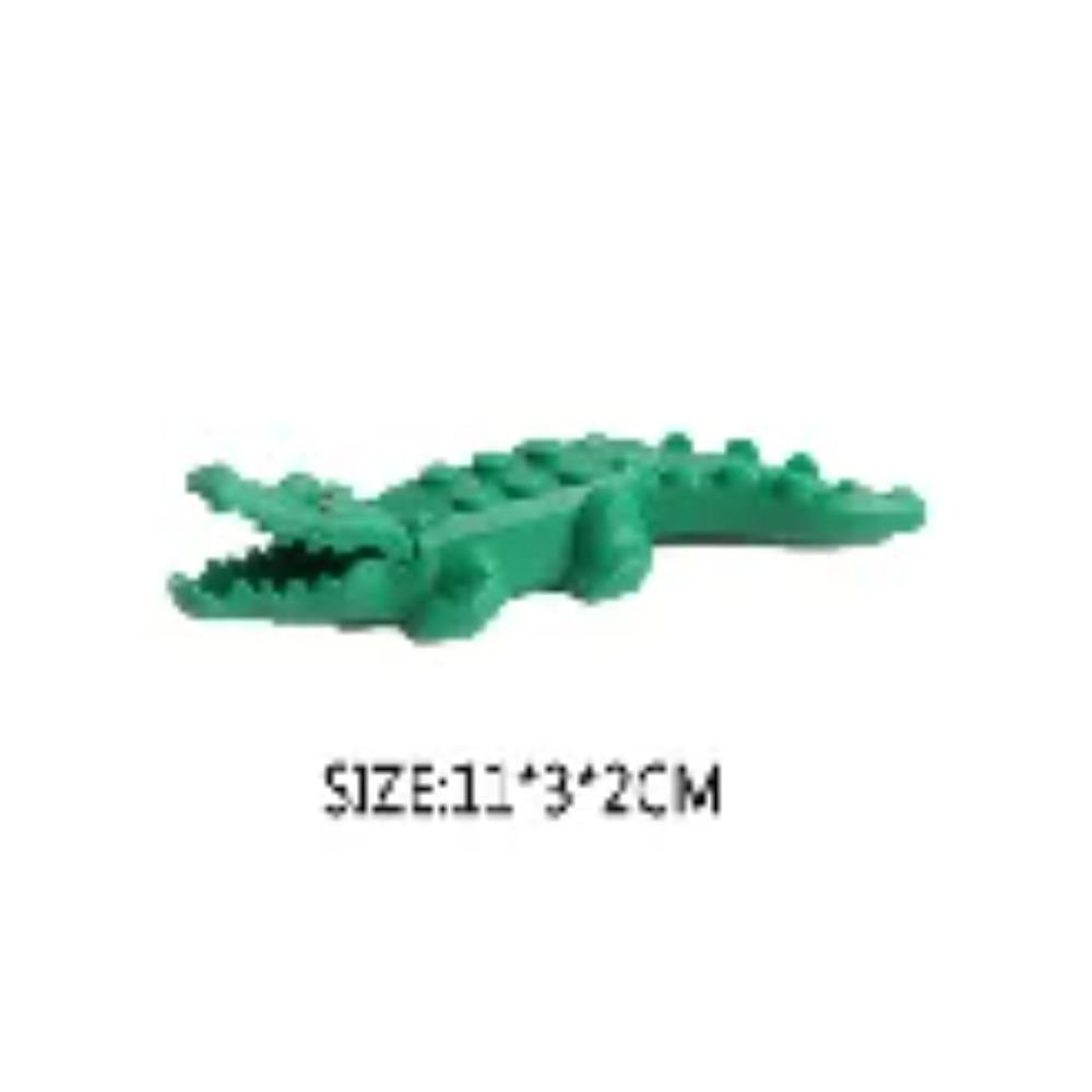 Animal Building Blocks City Small Large Ornaments Panda Dog Sheep Pig Cow Zoo Deer Mount Crocodile Tiger Wolf Eagle Boy Gift Toy