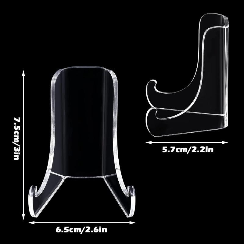 1Pc Clear Acrylic Display Stands with Deep Support Brackets Ideal for Displaying Cards Photos Books and Other Tabletop Decorations 1PC 489₽