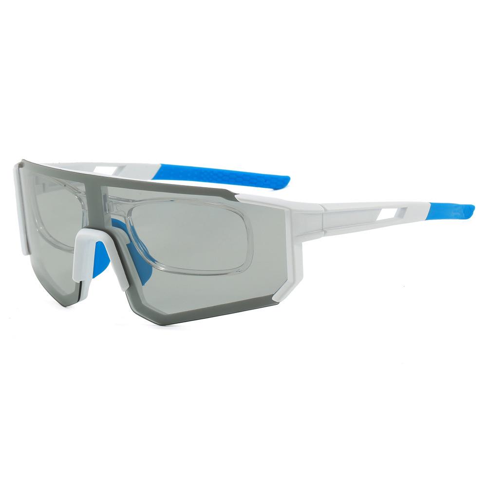 Dual Use Polarized Color Changing Windproof Glasses Day Night Outdoor Sports Cycling Sunglasses With Myopia Running Wholesale