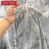 1PC Nuan Series Modern Light Gray Mixed Pattern Jacquard Curtain Texture Soft Light Sheer Curtain for Bedroom Living Room Home Decor