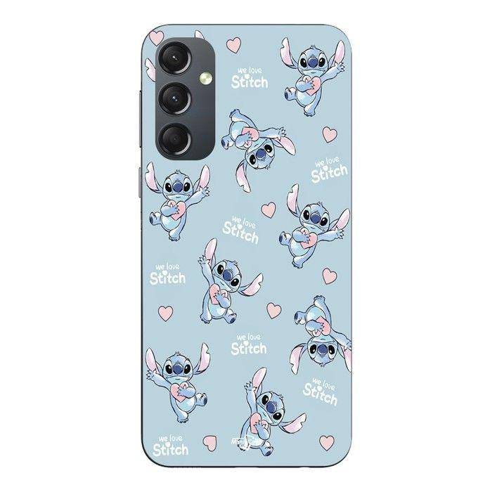Coque Pour Samsung Galaxy A54 Stitch love coeur rose Maniacase