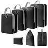 Compressible Travel Storage Bag Set: Large Capacity Suitcase Organizers & Digital Accessories