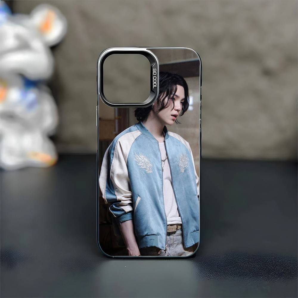 A-Agust D Yoongi S-Suga Phone Case For iPhone17,16,15,14,13,12,11 Plus,Pro Max Black Matte Shockproof Cover