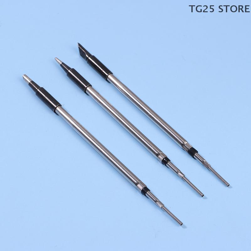 1Pc Stainless Steel Ceramic Heating Core Soldering Iron Tip Blade Tip Horseshoe Tip Round Pointed Soldering Iron Tool