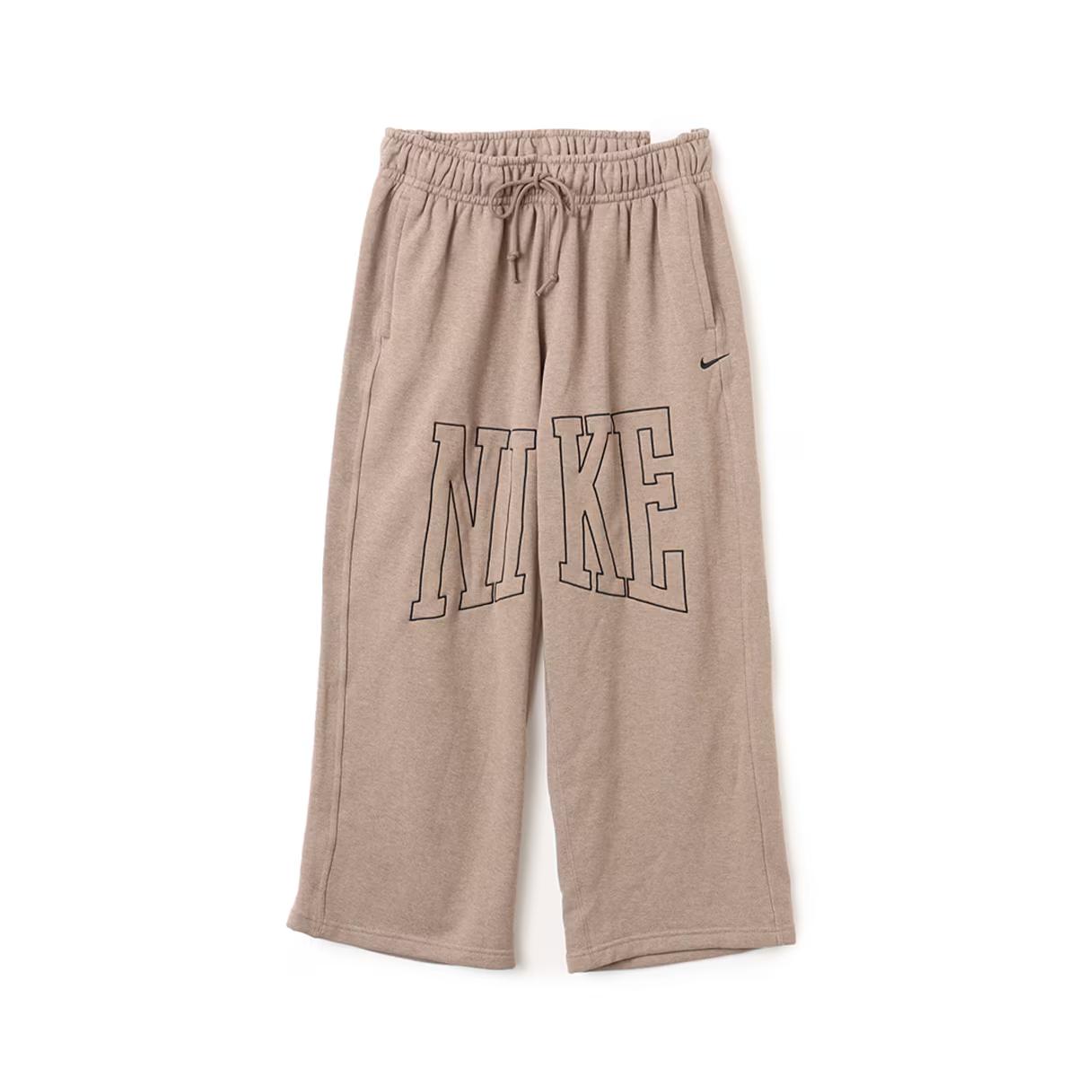 

New Nike Swoosh AS W NSW S TR EET OH FLC Knitted Sports Pants Women s Mink Brown HQ5884-233 S