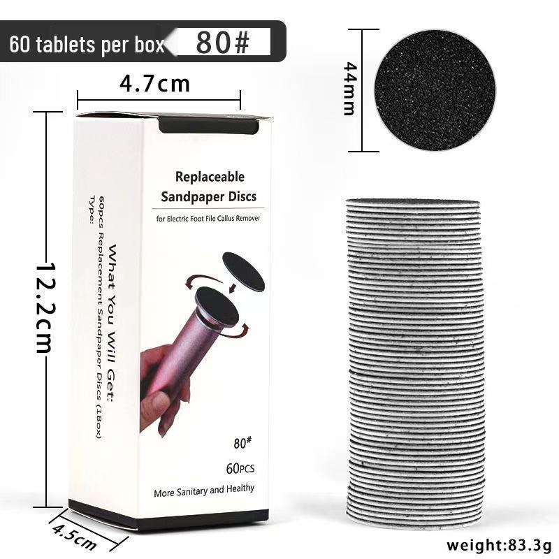 Electric Nail Polish and Pedicure Sanding Set: Exfoliating Sheets & Callus Gauze