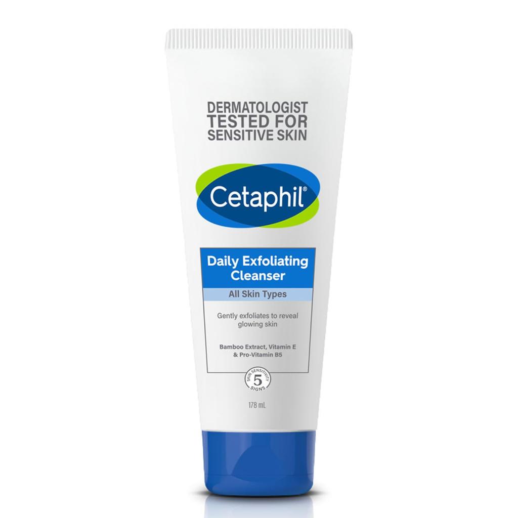 Cetaphil Daily Exfoliating Cleanser 178ml Pack For Normal Dry Oily Skin Gentle Scrub For Glowing Healthy Skin