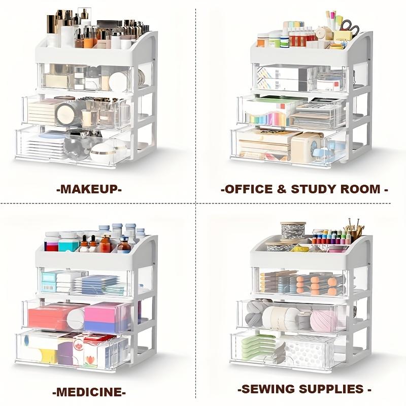 Storage Box Desktop Storage Drawer Hair Decoration Multi-layer Cabinet Cosmetics Multi-functional Jewelry Stationery Storage