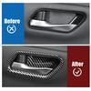 Carbon ABS For Nissan Sentra 2020-24 2023 Car Inner Door Handle Bowl Cover Trim