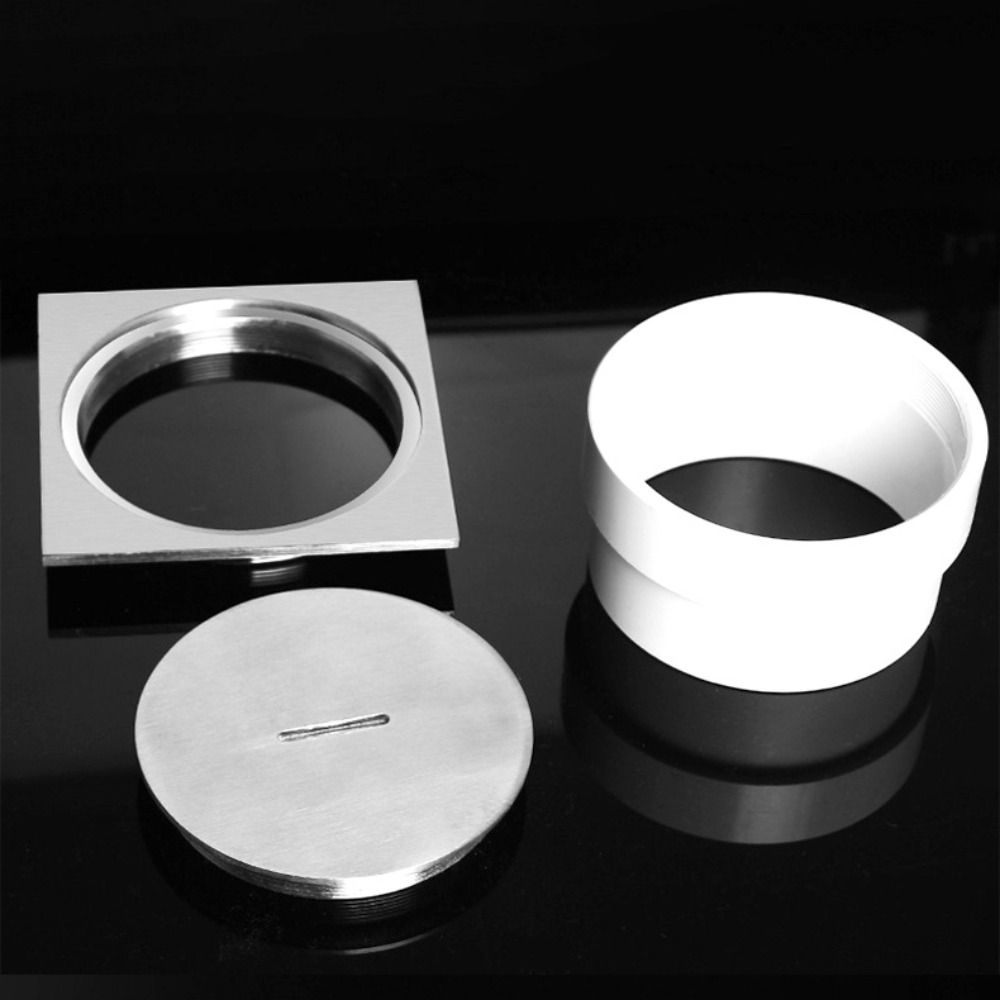 Stainless Steel Square Shower Drain Removable Bathroom Drainage Bathroom Shower Accessories