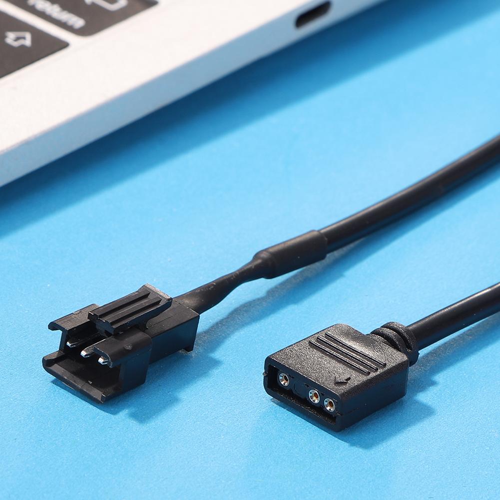 Motherboard RGB Adapter Conversion Cable 5V 3 Pin / 12V 4 Pin 30cm RGB Led Strip Light for PC Computer LED Light Strip Line