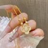 Four-leaf Clover Necklace Female Imitation Gold Versatile High-end Collarbone Chain Will Not Fade for a Long Time Jewelry