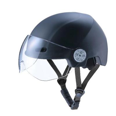 Kawasumi Manufacturing Bicycle Helmet with Shield Black H-103BK