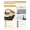 Flexible Gooseneck Lighted Magnifier With Stand 5 Color Modes Dimmable USB Reading Eye Protection Study Lamp