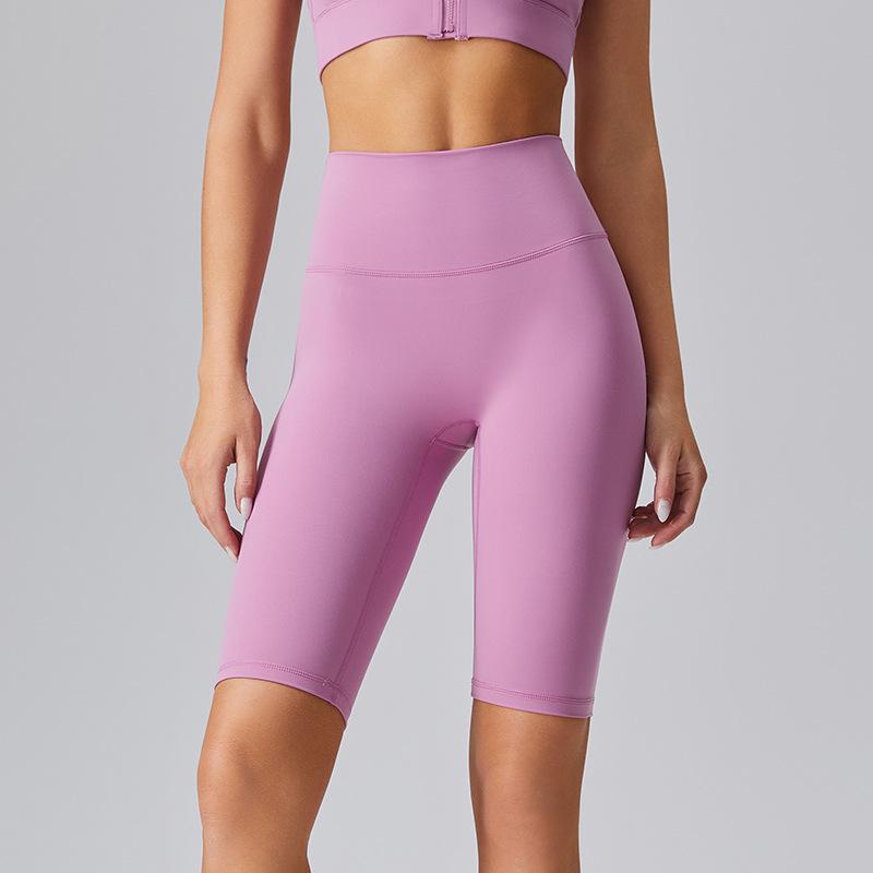 High Waist Women's Three-Quarter Yoga Shorts - Tight, Elastic, Hip Lift for Running, Cycling, and Fitness