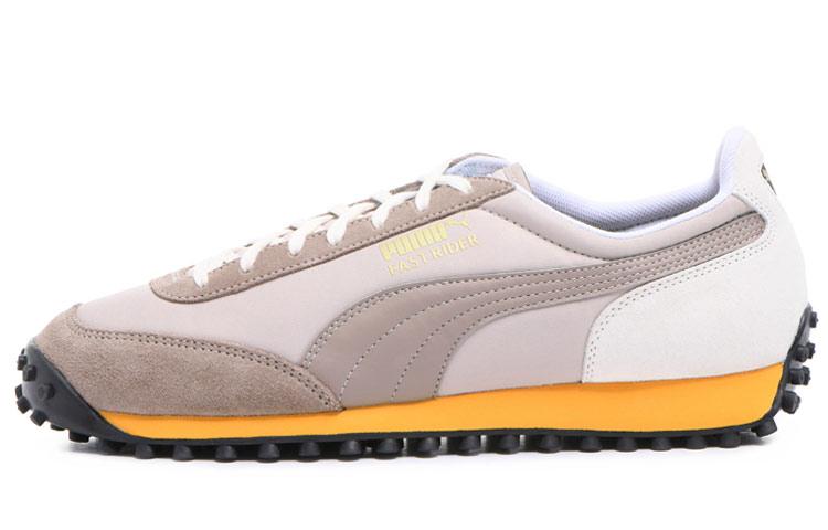 PUMA Fast Rider Low  Grey White Yellow  371992-01 35.5