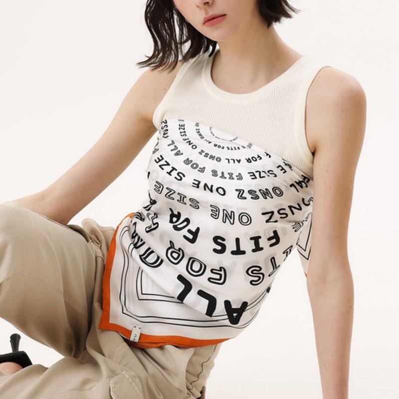 ONSZ Logo Concentric Circle Silk Scarf