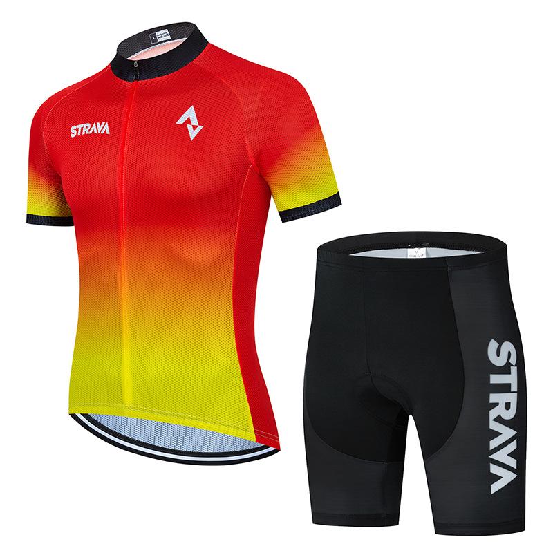 Cycling Suit Short Sleeve Suit Men's Summer Cycling Shirt Road Mountain Bike Cycling Top Pants 2026 Summer Breathable Cycling Suit Suit