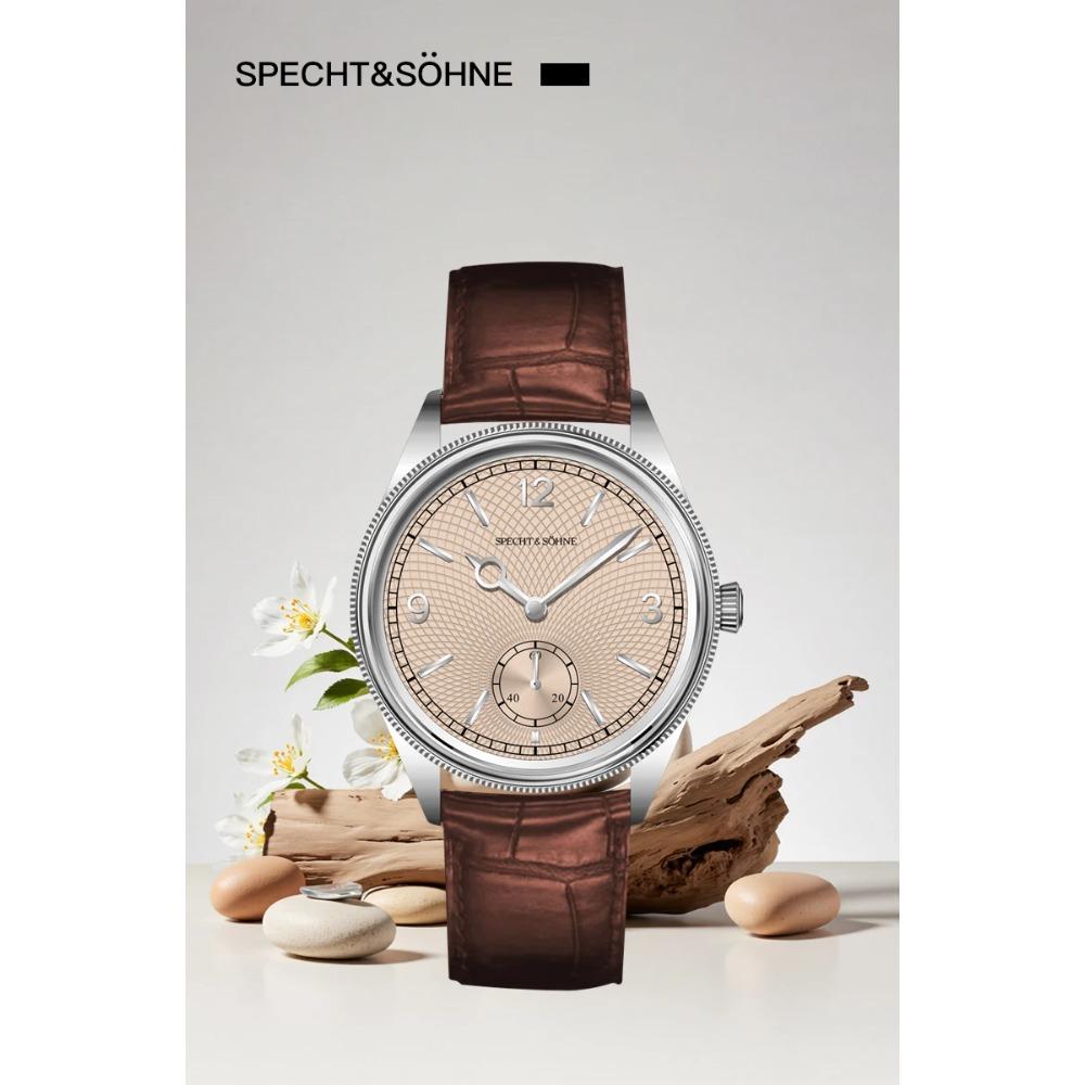 New Fashion Specht & Söhne 38.5MM Mechanical Watches For Men Seagull Movt Sapphire Crystal Business Watch Relogio Masculino